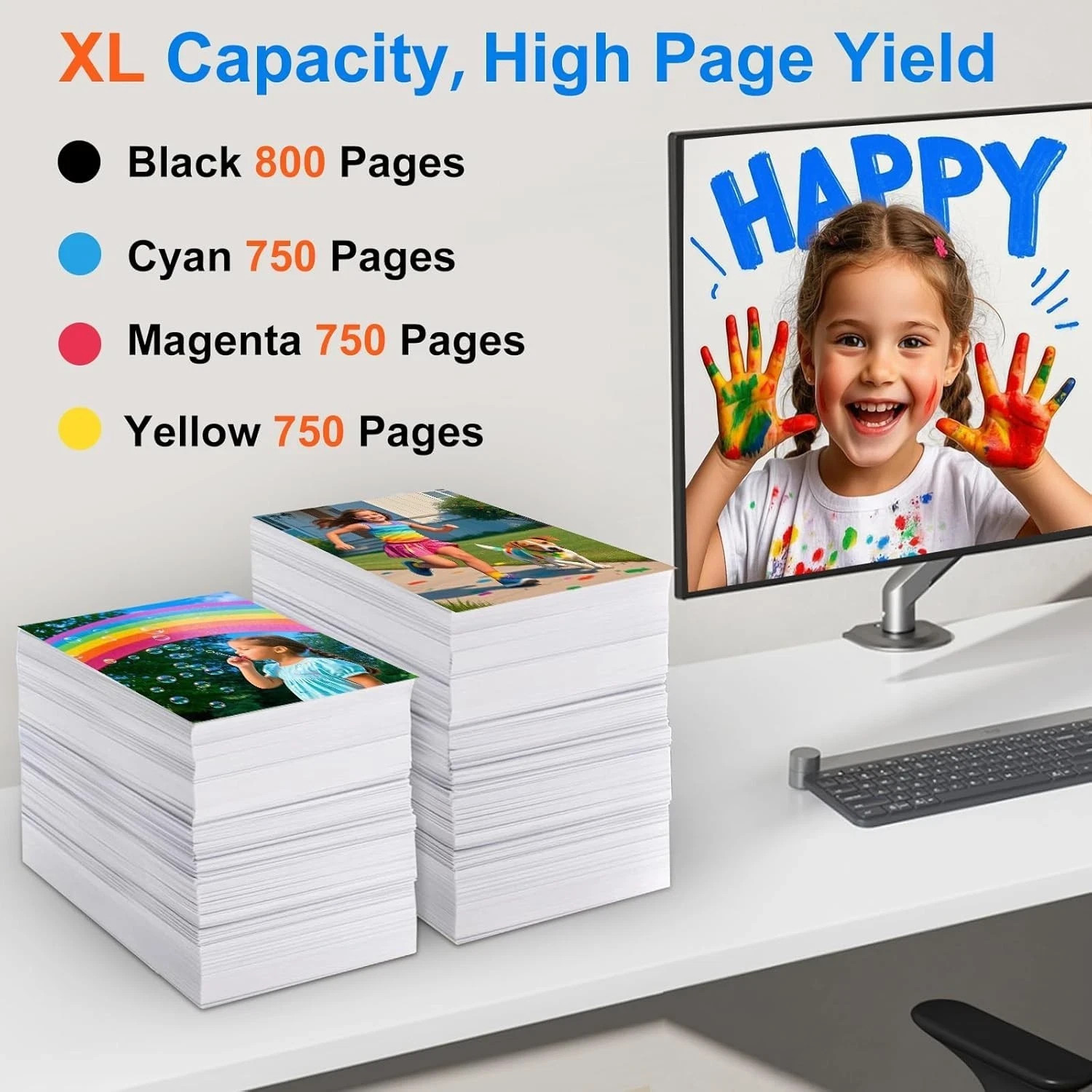 HP 564XL Ink Cartridges 4622 5-Pack Black & Color for HP Photosmart OfficeJet - Image 8