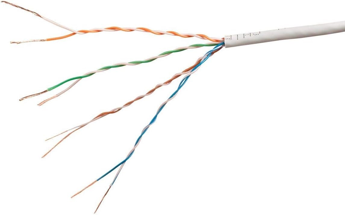 Cat.6A Ethernet Patch Blue & Withe Cable Slim 28AWG Copper RJ-45 LAN Network - Image 4