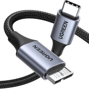 UGREEN USB C to Micro B Cable 10Gbps 1.5ft External Hard Drive WD Seagate