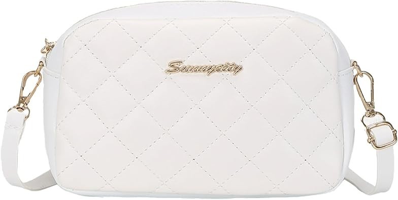 Women's Quilted Crossbody Bag Small Fashion Shoulder Handbag with Top Handle - Image 2
