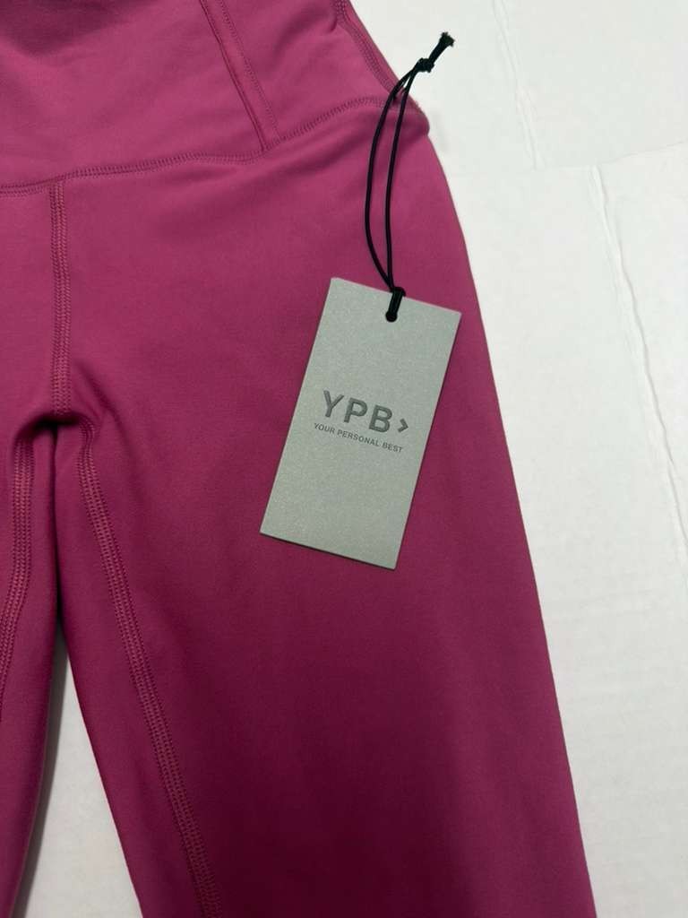 YPB Magenta High Waist Leggings Womens XXS Long Athletic Workout Pants - Image 3