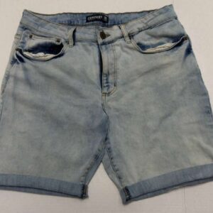 COMPANY EIGHTY ONE Mens Light Blue Denim Shorts Size 32 Cotton Spandex