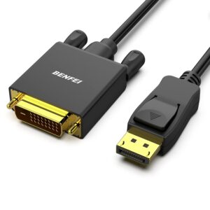 BENFEI DisplayPort to DVI Cable 3ft Gold Plated Male to Male Adapter
