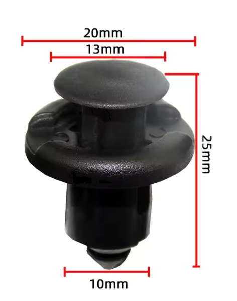 10pcs 10mm Hole Automotive Bumper Clips Plastic Rivets Fender Retainer Fastener