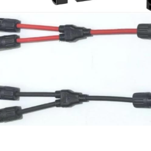 12AWG Solar Y Adapter Extension Cable Male Female Connector 2-Piece Set