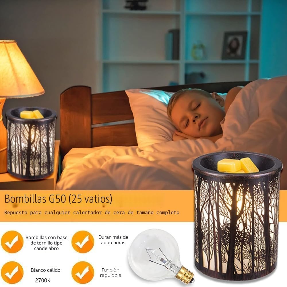 SerBion 25W Wax Warmer Bulbs E12 G16.5 Dimmable Warm White 6 Pack 120V - Image 9