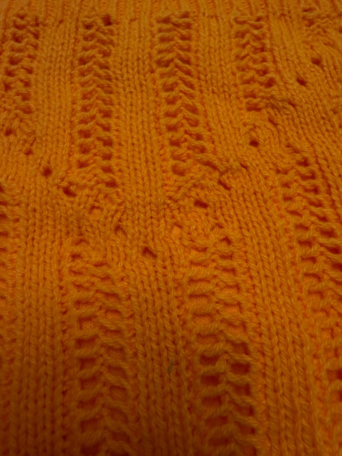 Freshman1996 Womens XS Orange Knit Ribbed Sleeveless Crop Top Spaghetti Straps - Image 4