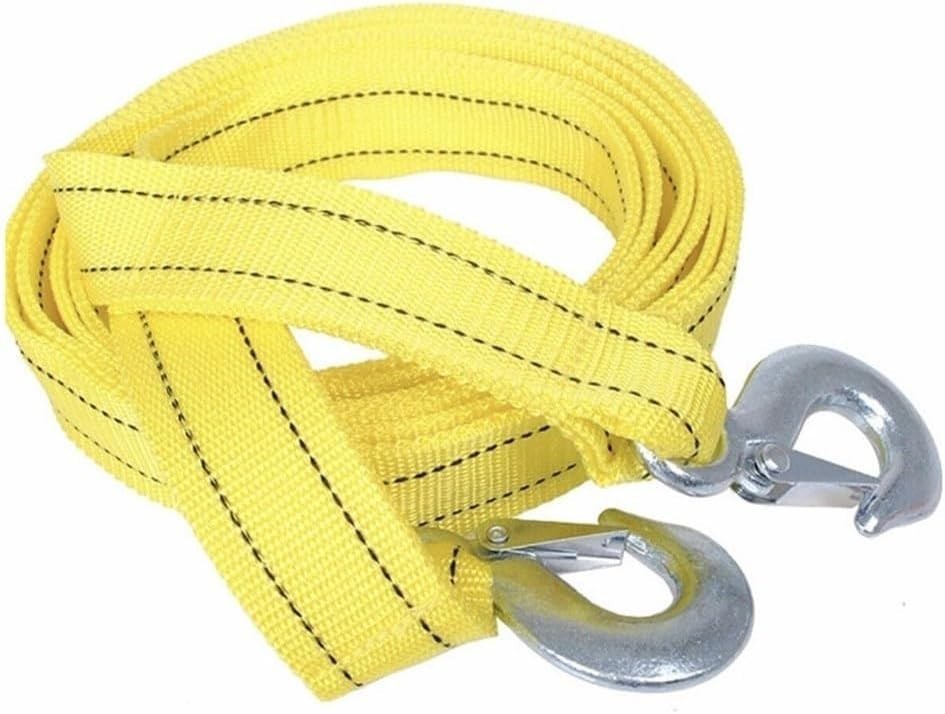 3 Ton Heavy Duty Tow Tow Rope Strap Car Recovery Cable Hooks Mud Snow Sand - Image 3
