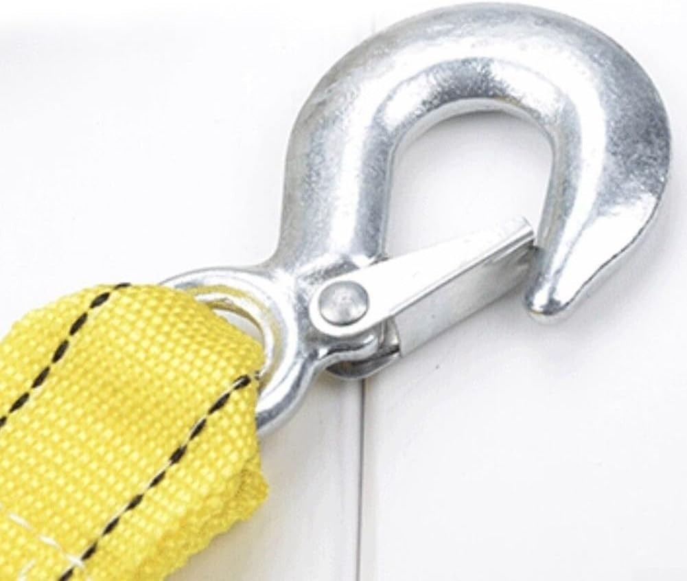 3 Ton Heavy Duty Tow Tow Rope Strap Car Recovery Cable Hooks Mud Snow Sand - Image 5
