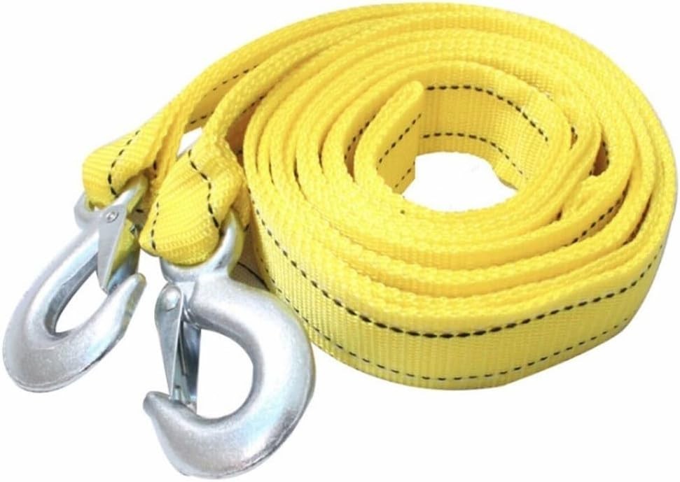 3 Ton Heavy Duty Tow Tow Rope Strap Car Recovery Cable Hooks Mud Snow Sand - Image 8