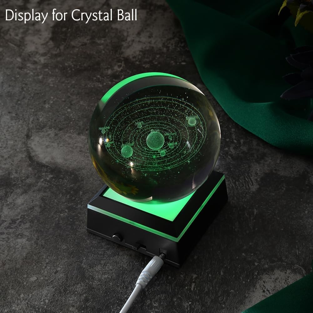 IFOLAINA LED Light Display Base Multicolor Square Display Stand 9 Lighting Modes - Image 2