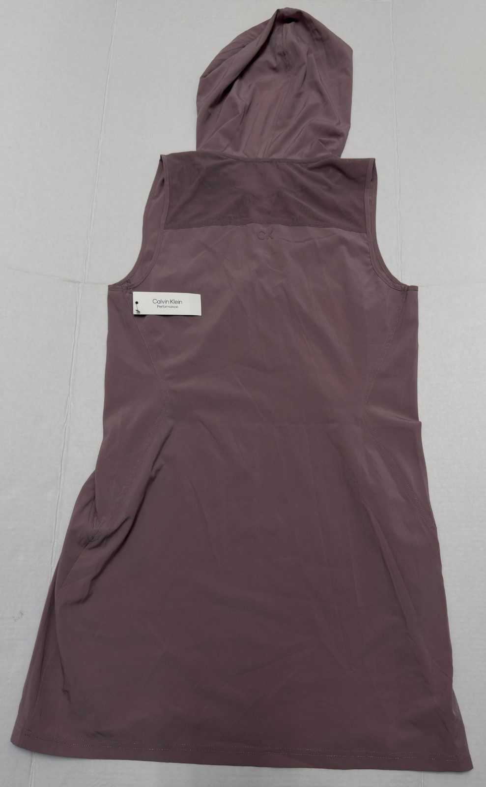 Calvin Klein Performance Womens L/G Sleeveless Hooded Zip Front Stretch Vest Jac - Image 4