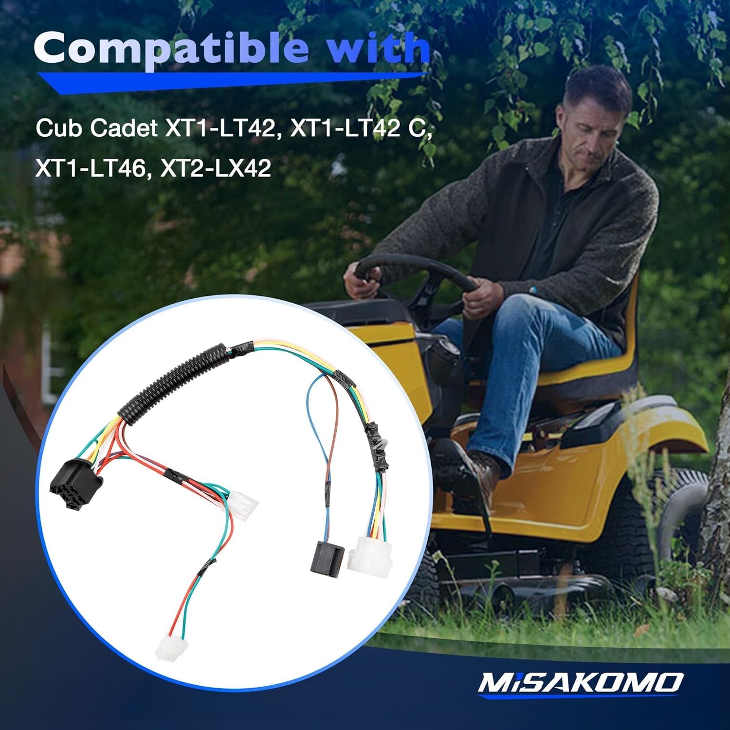 925-06261 Lawn Tractor Wiring Harness for Cub Cadet XT1 LT42 LT46 XT2 LX42 - Image 2