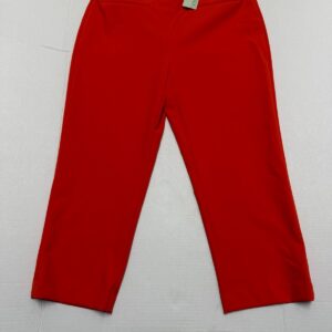 Rachel Zoe Womens Red Capri Pants Size 10 Hi Rise Skinny Stretch Cropped