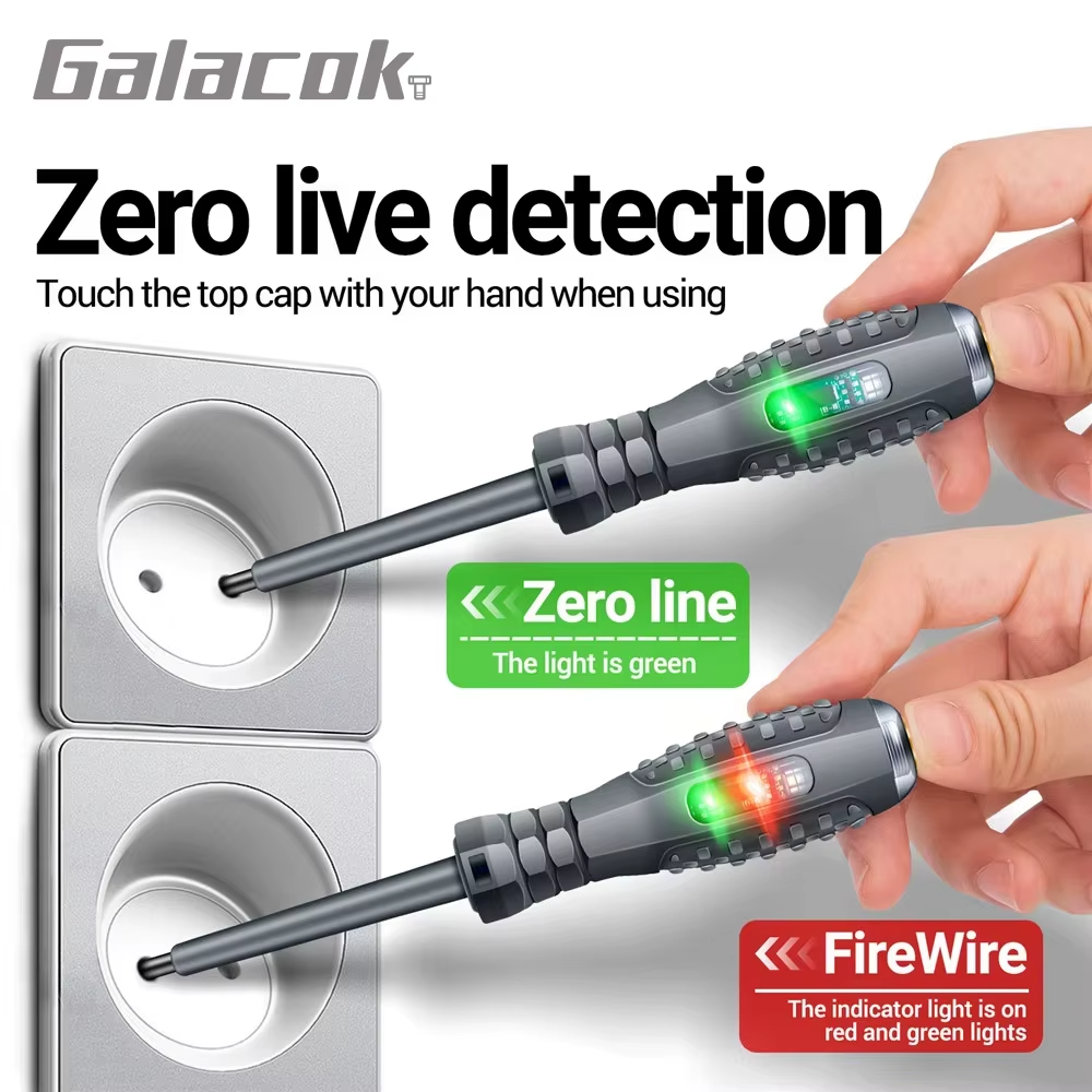 Non Contact Voltage Tester Pen AC Electric Screwdriver Detector Circuit Tool - Image 6