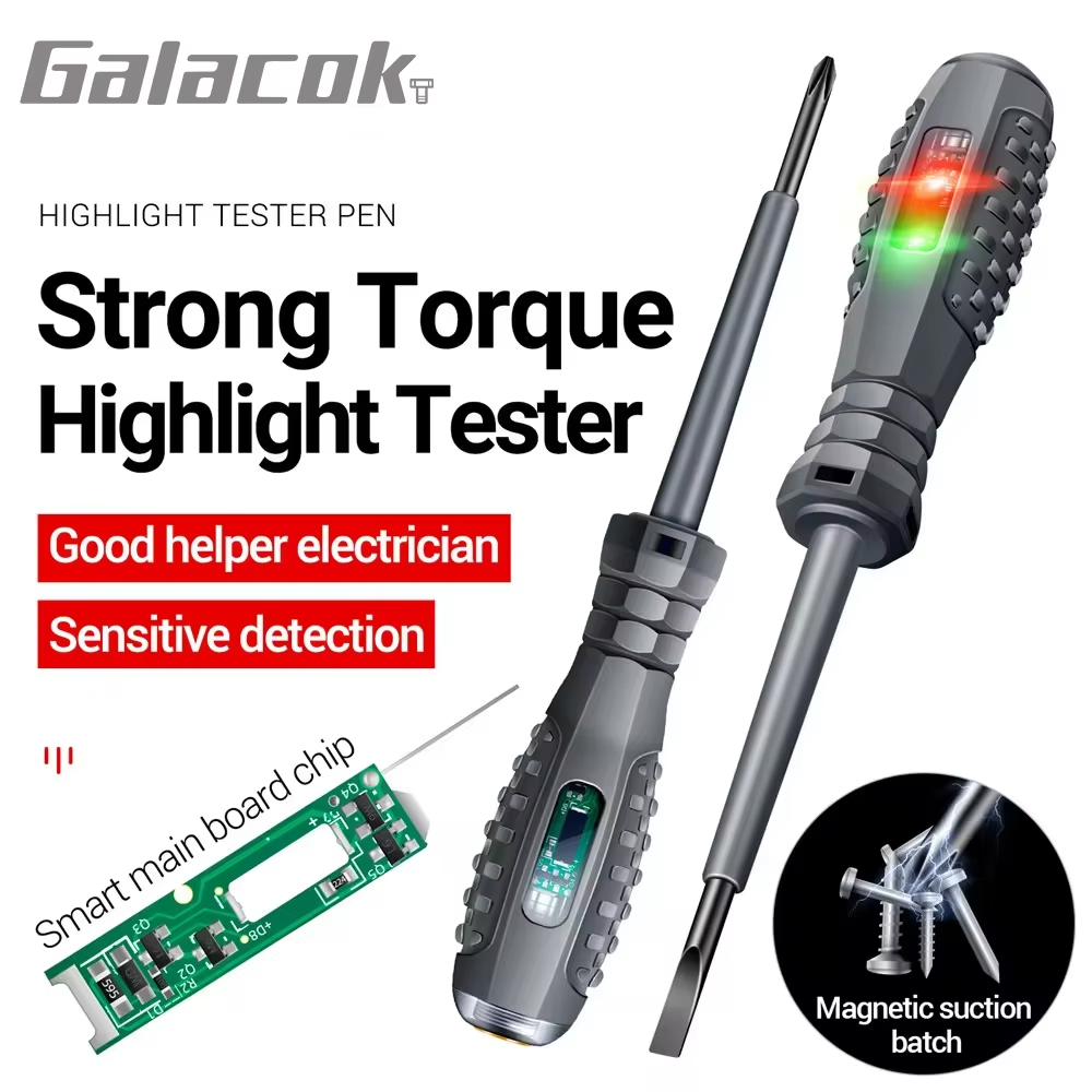 Non Contact Voltage Tester Pen AC Electric Screwdriver Detector Circuit Tool - Image 7
