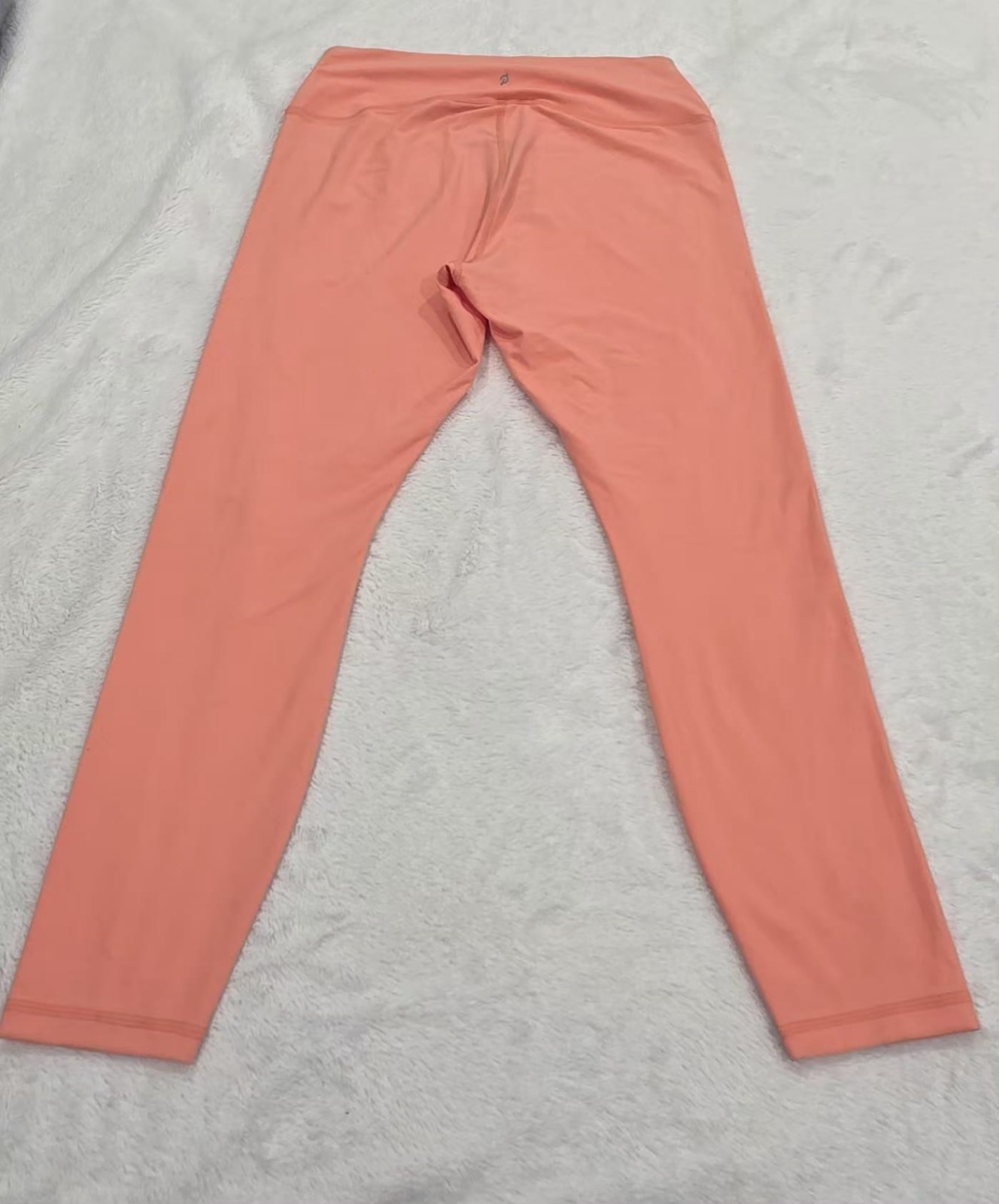 Peloton Womens High Waist Leggings Size1X Coral Metallic Logo Stretch NWT Active - Image 2