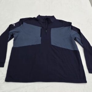 Callaway WeatherSeries Mens Pullover Size L Navy Blue Quarter Zip Athletic NWT
