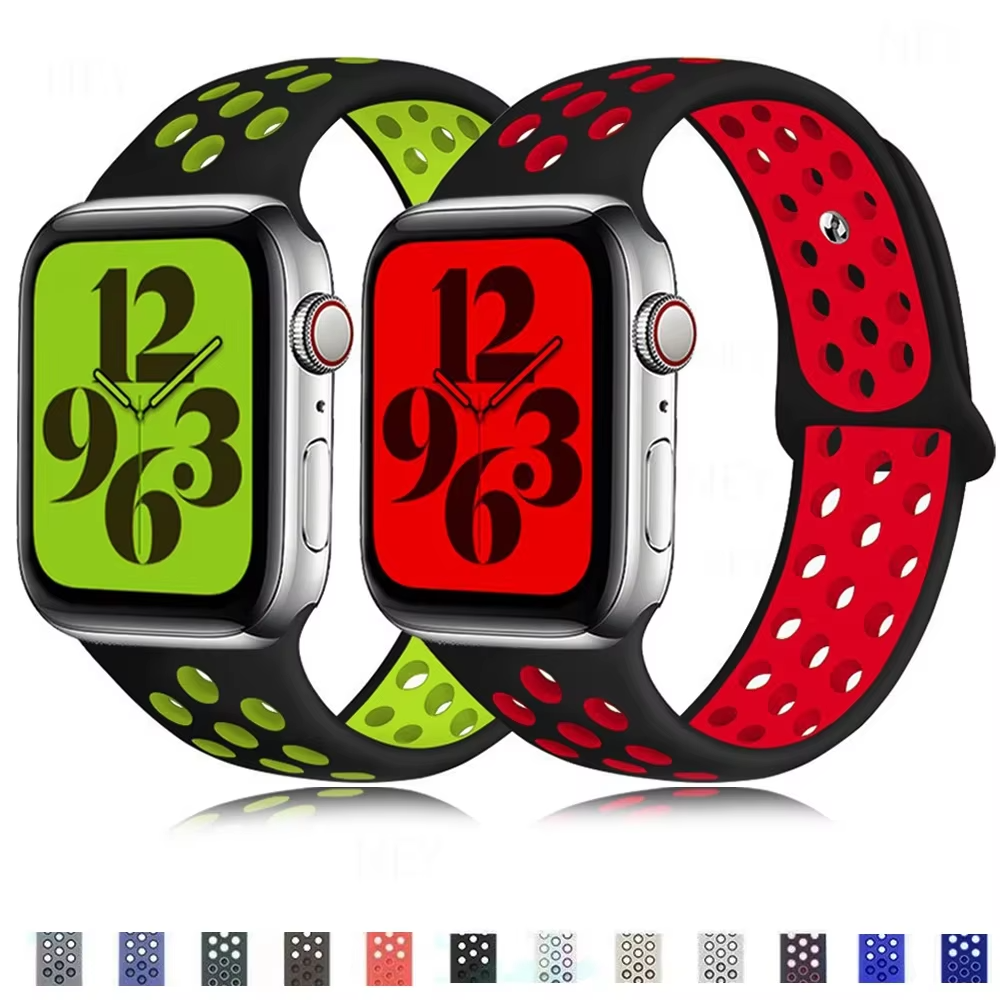 Sport Band for Apple Watch 49mm 46mm 45mm 44mm 42mm Silicone Nylon Strap iWatch