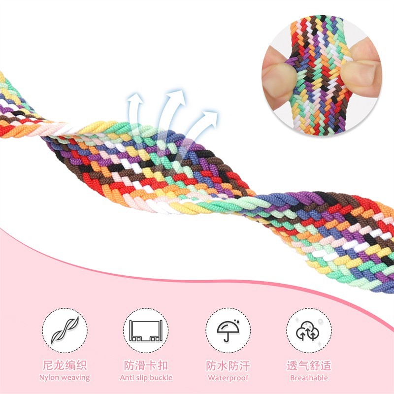Sport Band for Apple Watch 49mm 46mm 45mm 44mm 42mm Silicone Nylon Strap iWatch - Image 13