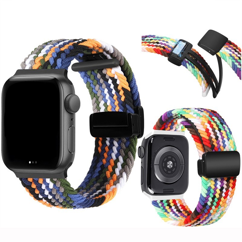 Sport Band for Apple Watch 49mm 46mm 45mm 44mm 42mm Silicone Nylon Strap iWatch - Image 14