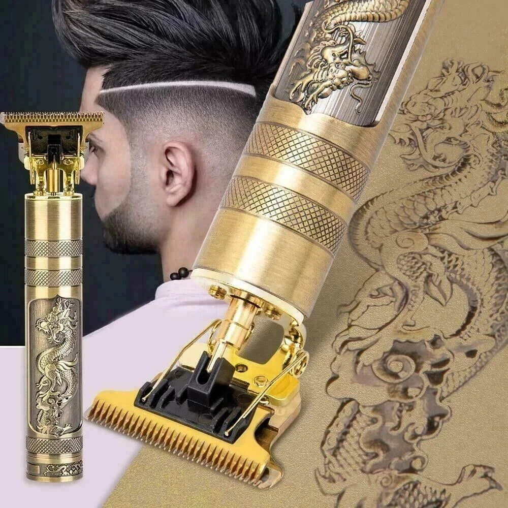 Vintage T9 Cordless Hair Trimmer Clippers Barber Shaver Plastic Body Rechargeable - Image 2