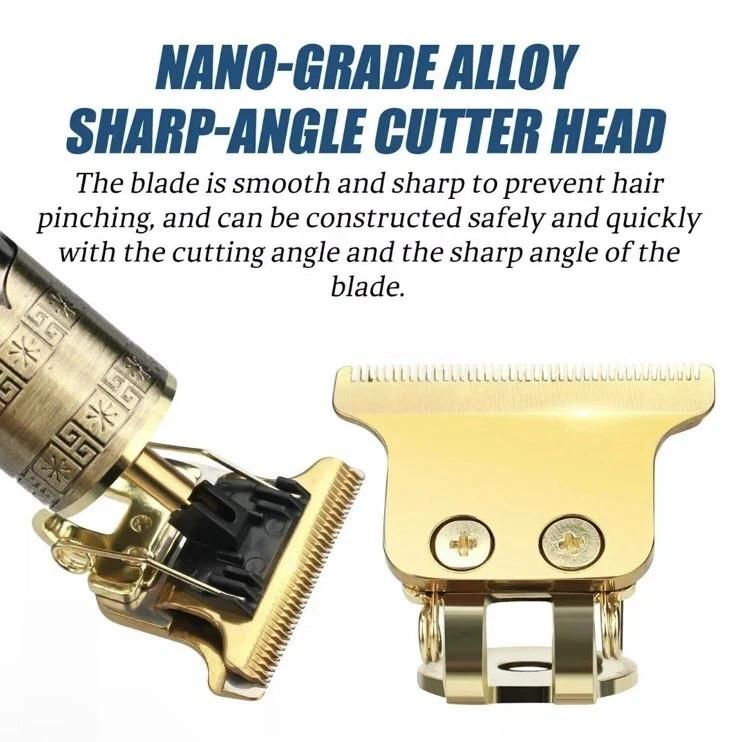 Vintage T9 Cordless Hair Trimmer Clippers Barber Shaver Plastic Body Rechargeable - Image 4