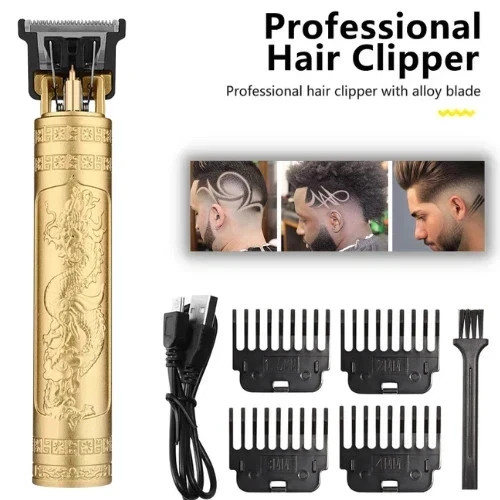 Vintage T9 Cordless Hair Trimmer Clippers Barber Shaver Plastic Body Rechargeable - Image 11