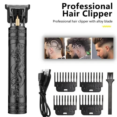 Vintage T9 Cordless Hair Trimmer Clippers Barber Shaver Plastic Body Rechargeable - Image 12