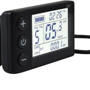 S866 LCD Ebike Display 24V 36V 48V Electric Bike Speedometer Panel