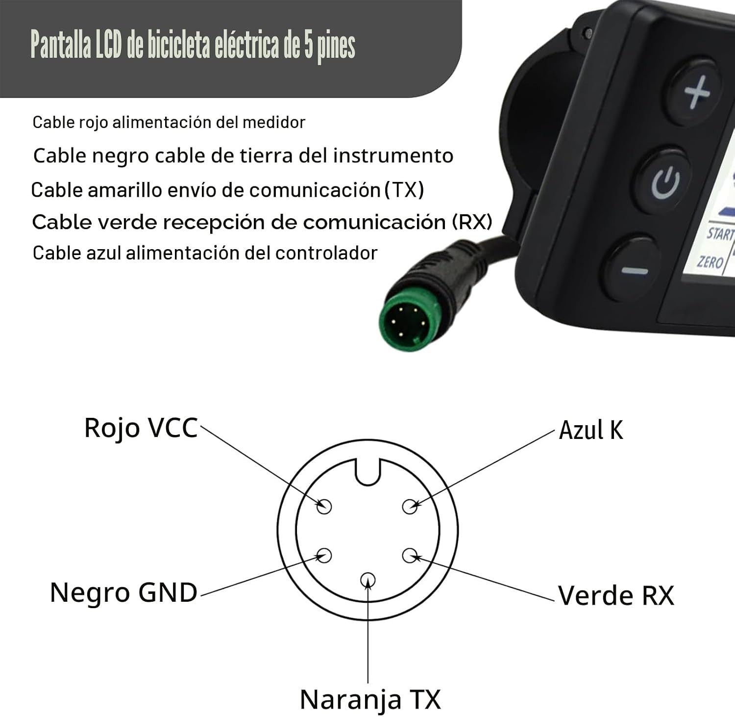 S866 LCD Ebike Display 24V 36V 48V Electric Bike Speedometer Panel - Image 3