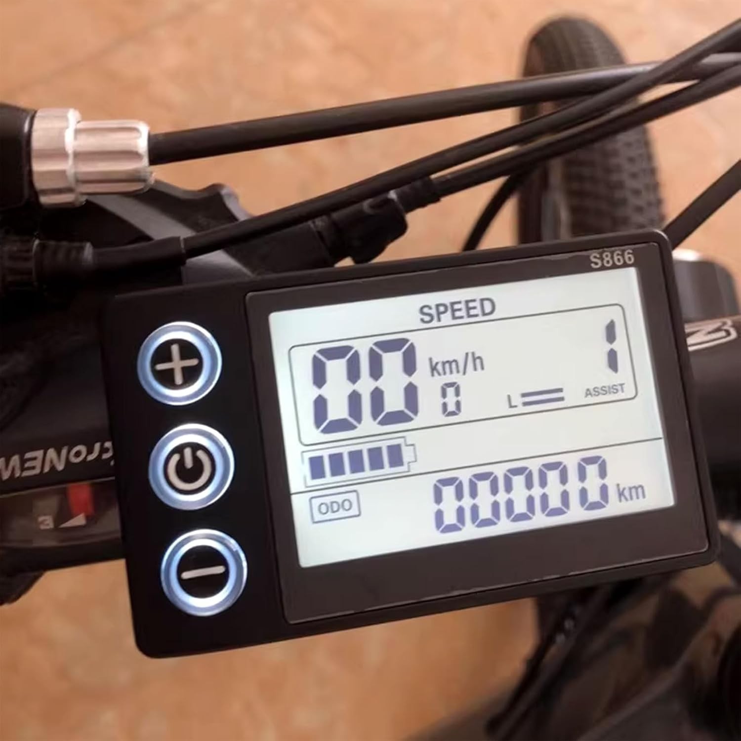 S866 LCD Ebike Display 24V 36V 48V Electric Bike Speedometer Panel - Image 9