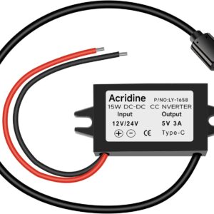 USB C 12V 24V to 5V 3A Converter Module Type C Charger Raspberry Pi 4