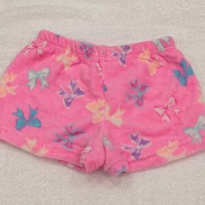 Bmagical Btween Girls Pink Bow Print Shorts Size 12 Flame Resistant NWT