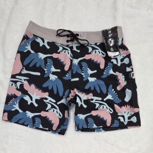 IPD Mens Boardshorts Multicolor Floral Print Lace Up Swim Shorts Size 30 NWT