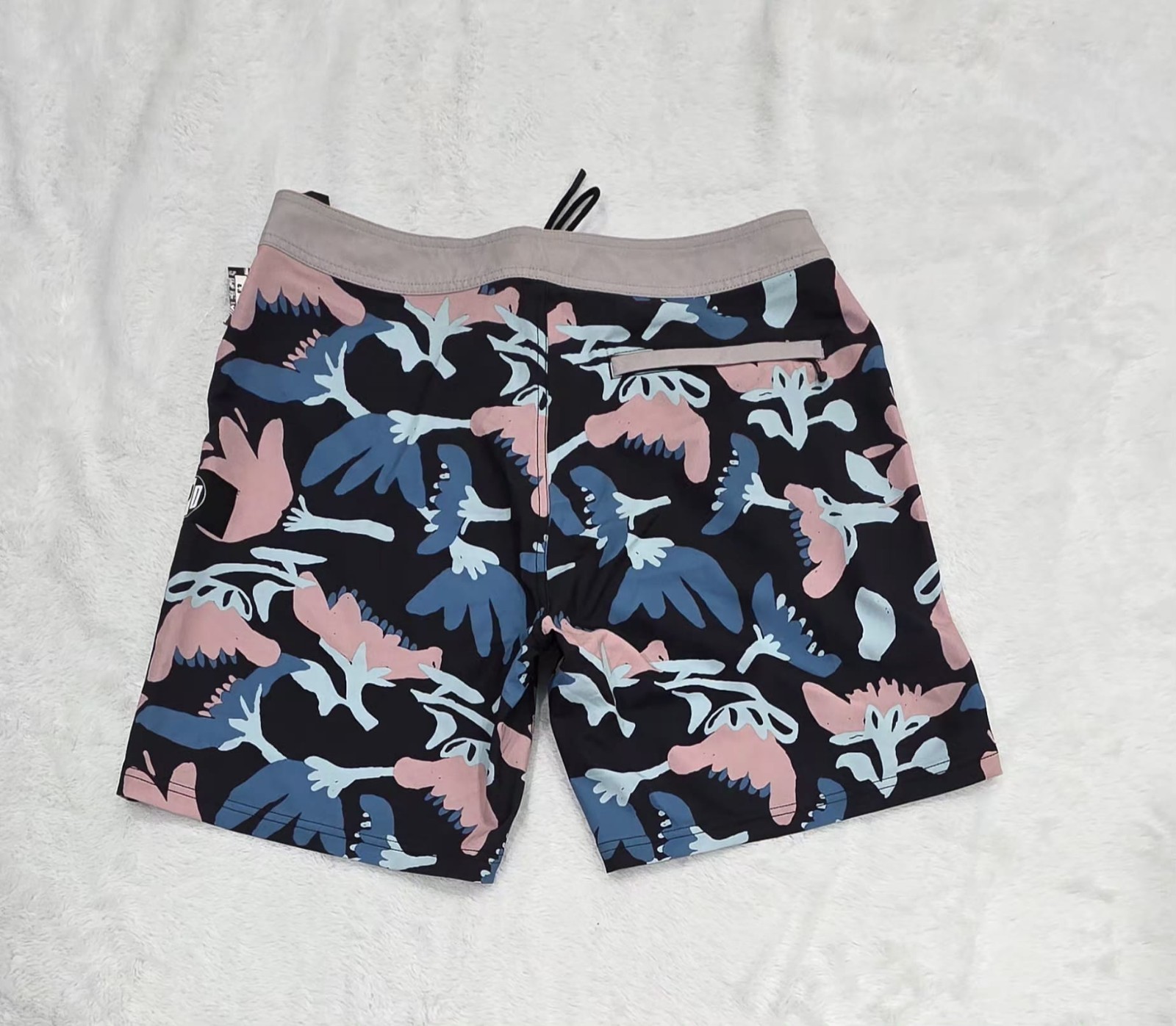 IPD Mens Boardshorts Multicolor Floral Print Lace Up Swim Shorts Size 30 NWT - Image 2