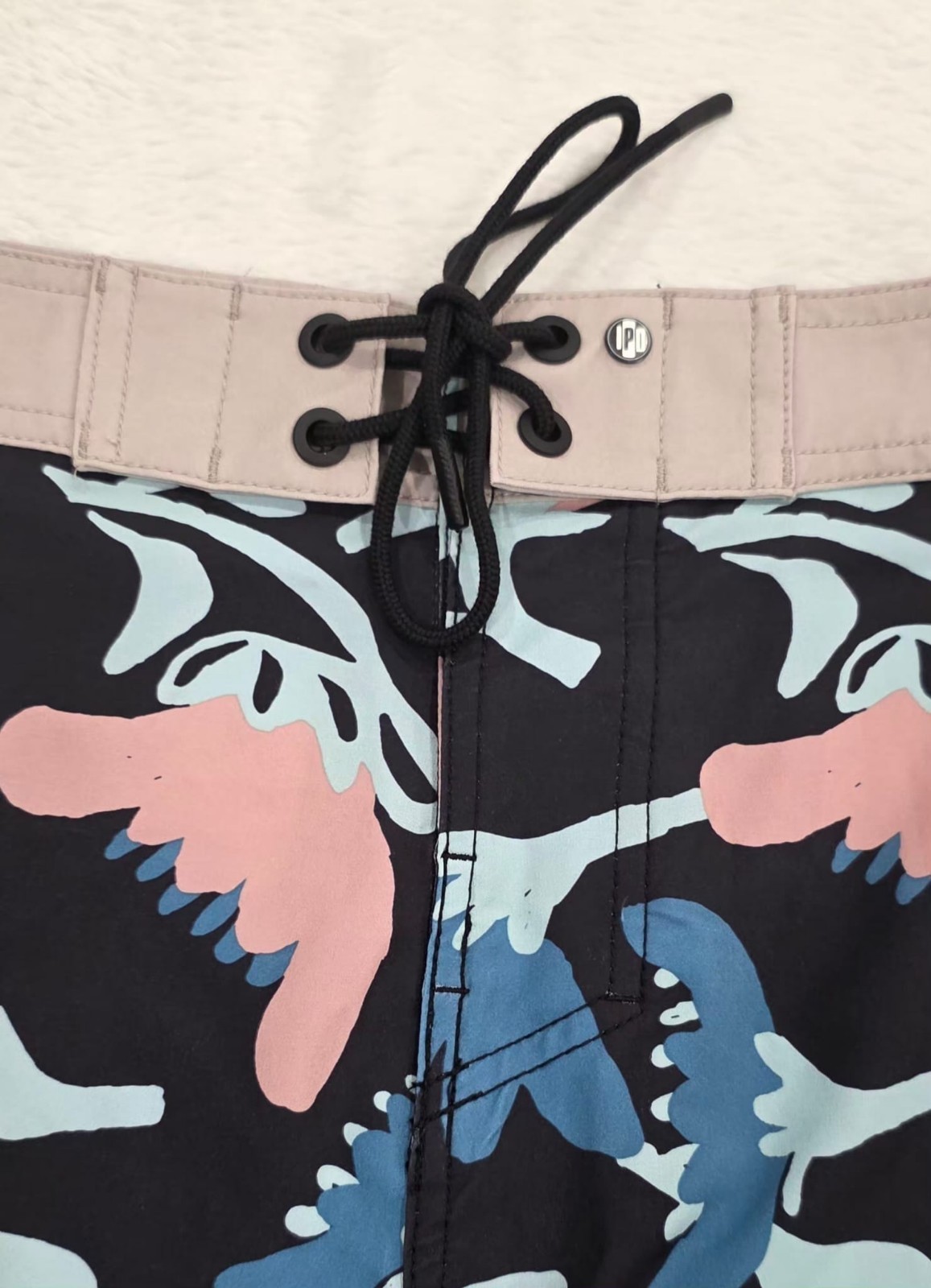 IPD Mens Boardshorts Multicolor Floral Print Lace Up Swim Shorts Size 30 NWT - Image 3