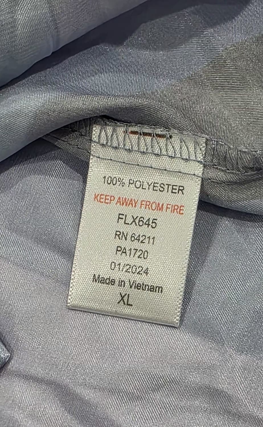 Midnight Bakery Womens Silver Gray Shiny Blouse Polyester Size XL NWT - Image 5