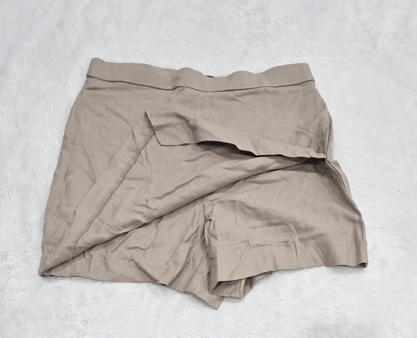 Jules & Leopold Womens Beige Linen Rayon Casual Shorts Pockets Size XS NWT - Image 3