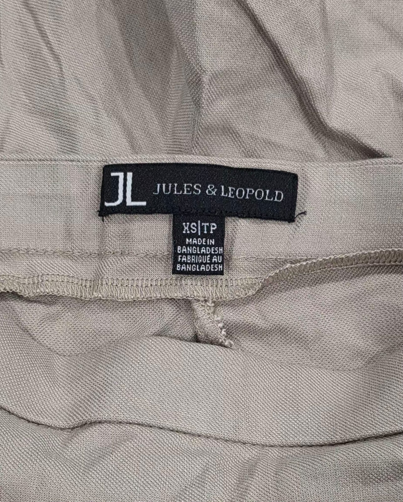 Jules & Leopold Womens Beige Linen Rayon Casual Shorts Pockets Size XS NWT - Image 4