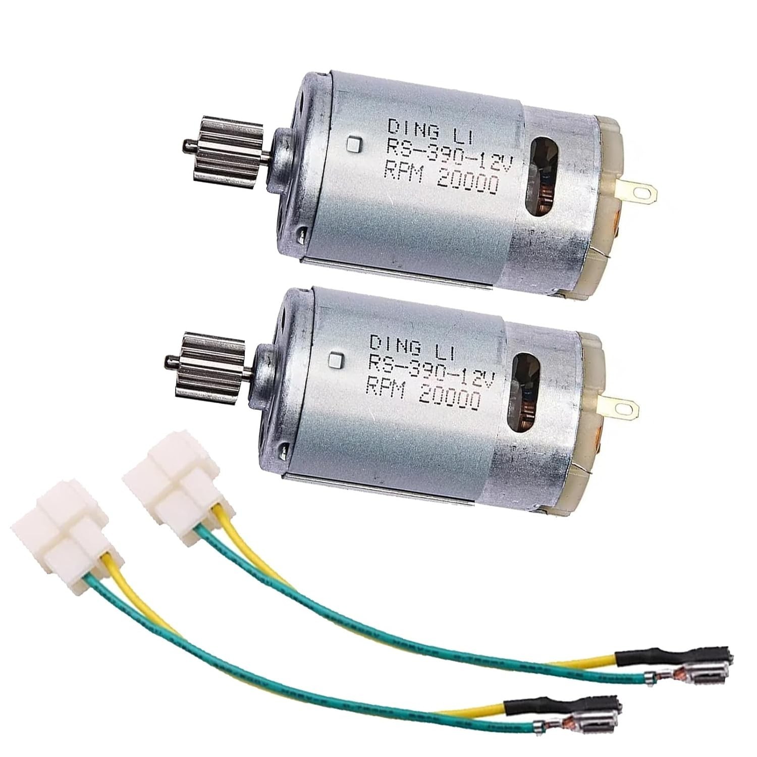 2PCS RS390 12V 20000RPM Electric Motors for Kids Ride On Car Toy Replacement