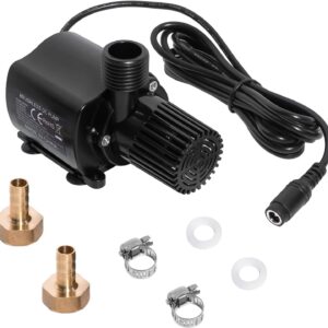 12V Submersible Water Pump 210 GPH Adjustable Aquarium Fountain Hydroponics DC
