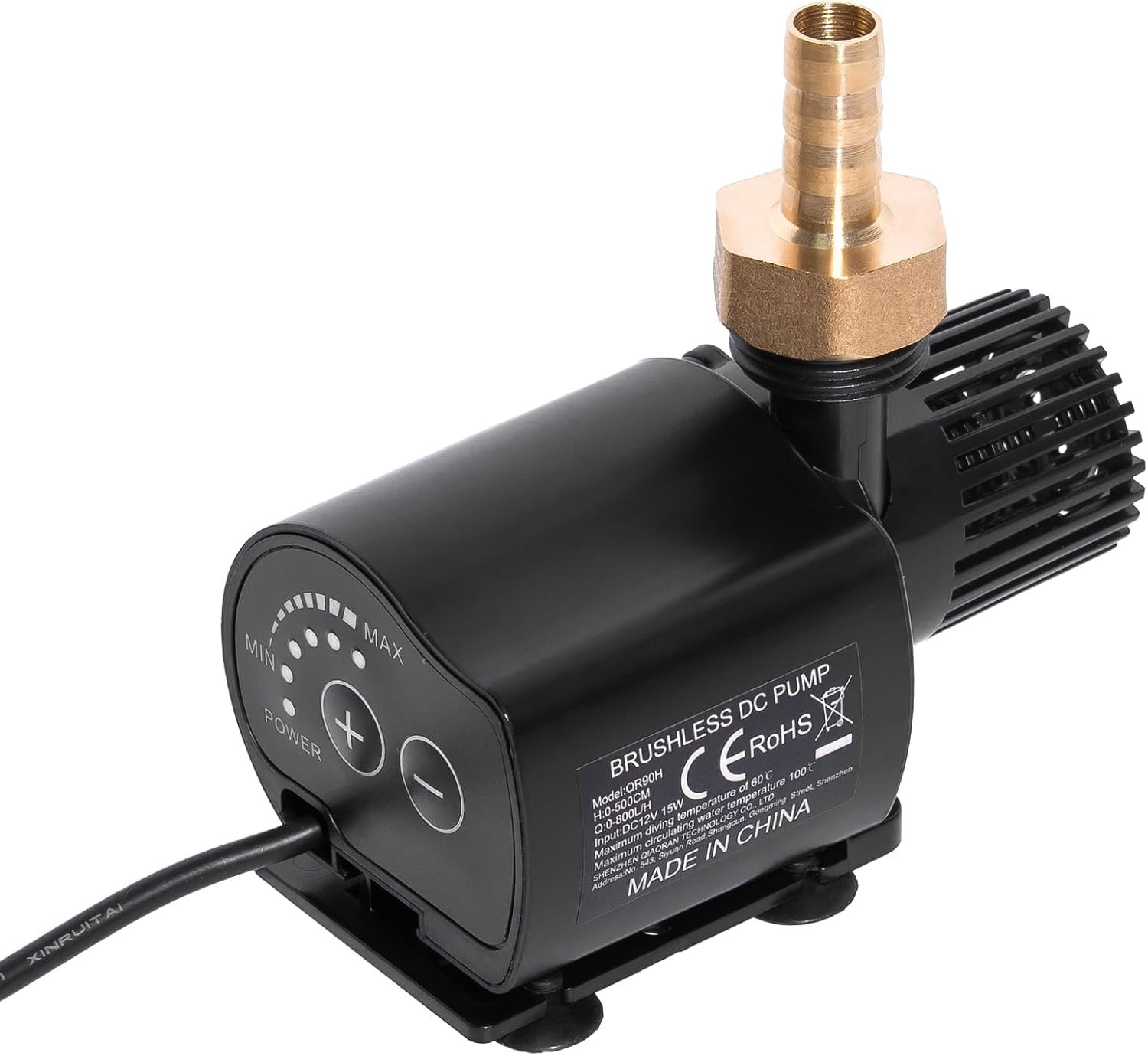 12V Submersible Water Pump 210 GPH Adjustable Aquarium Fountain Hydroponics DC - Image 4