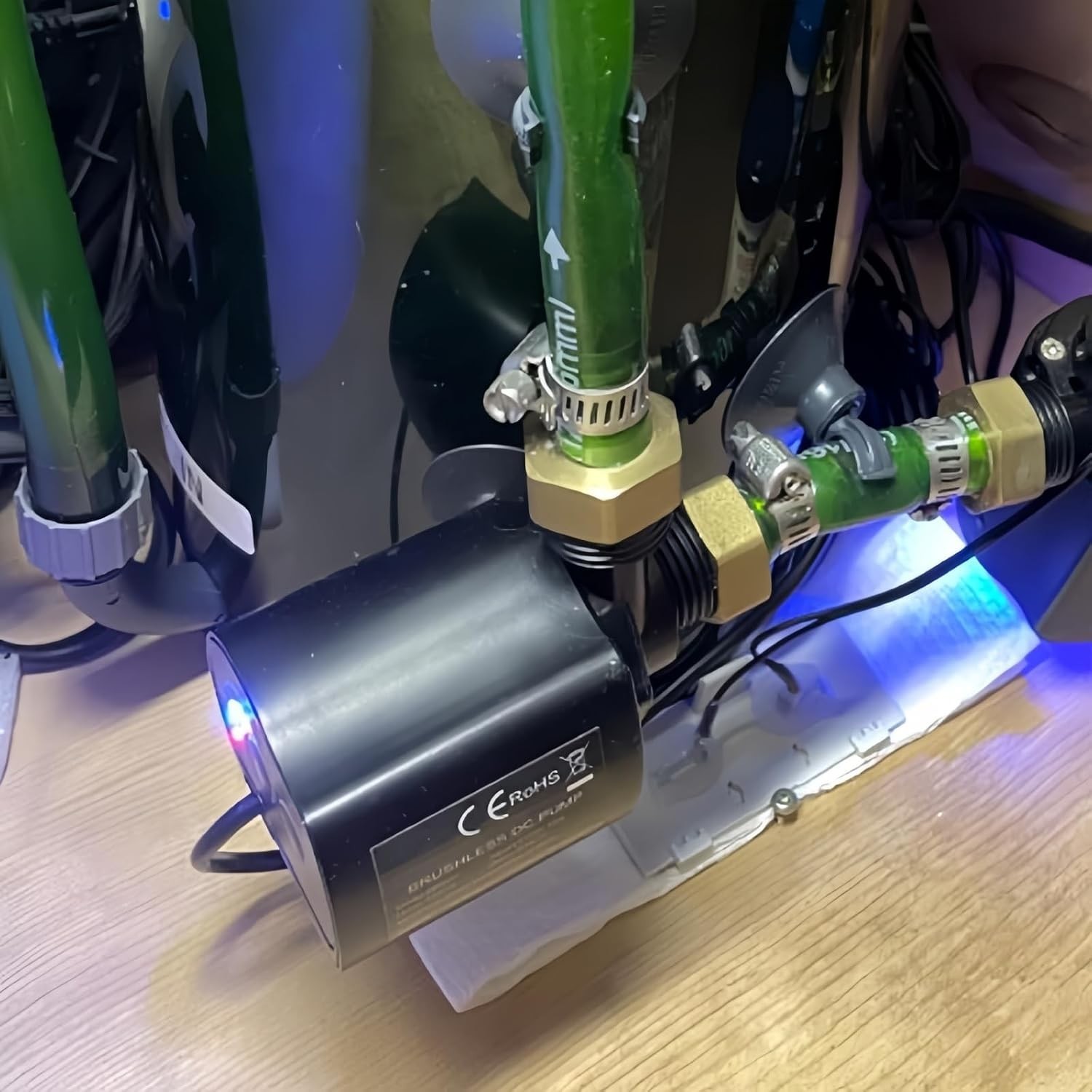 12V Submersible Water Pump 210 GPH Adjustable Aquarium Fountain Hydroponics DC - Image 8