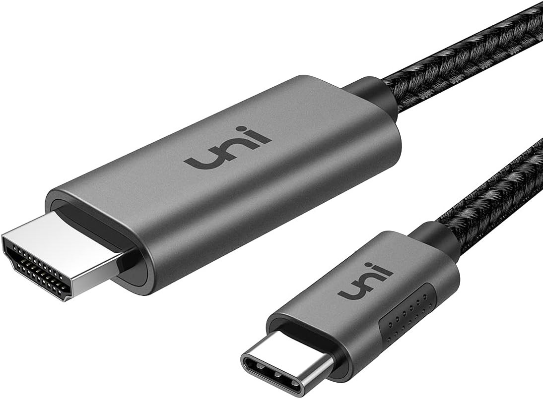 Uni USB C to HDMI Cable 3FT 4K 60Hz Thunderbolt 3/4 MacBook iPhone Samsung