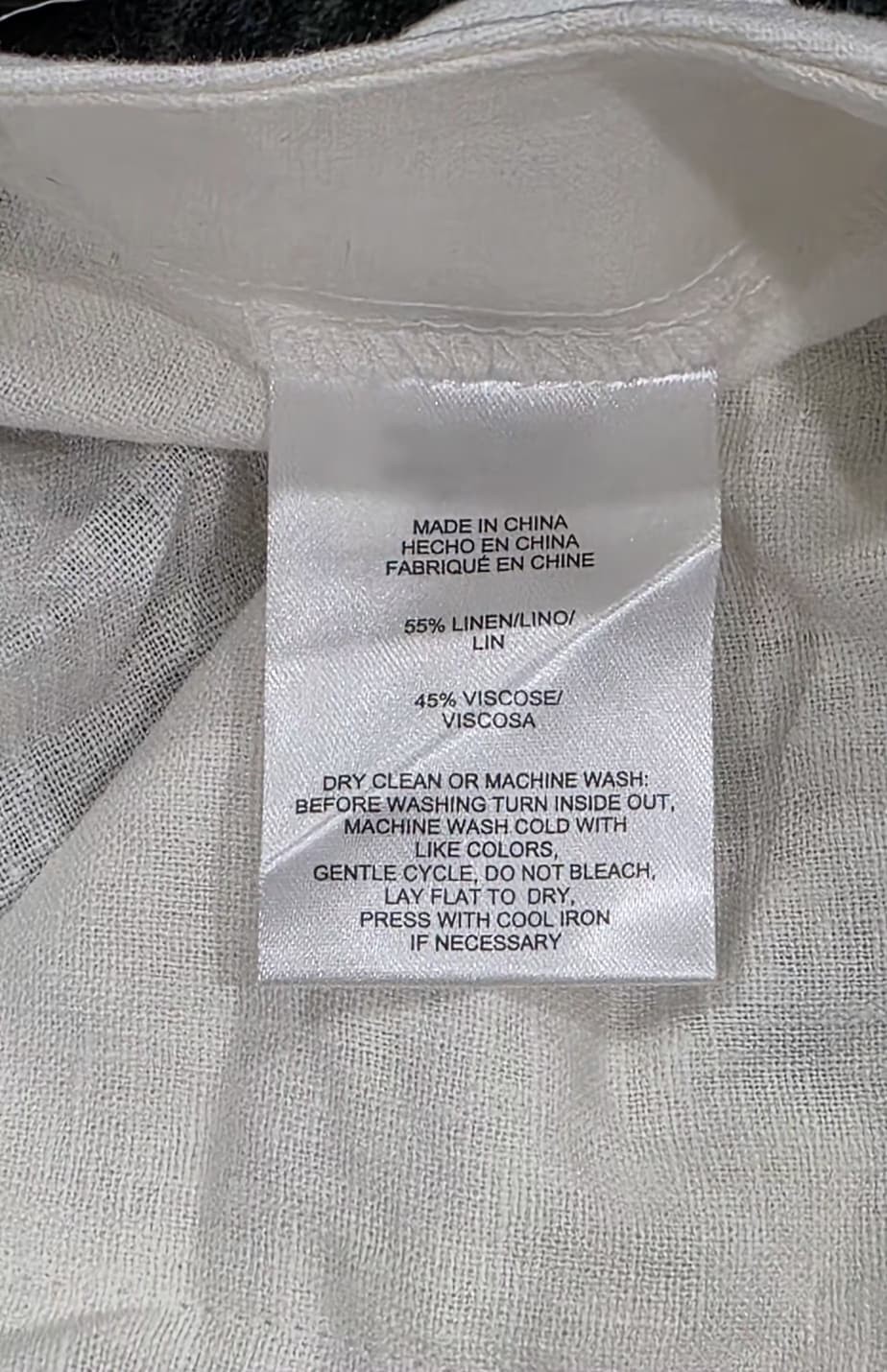 Jones New York Signature Womens White Linen Blend Pants Pockets Size 8 NWT - Image 5