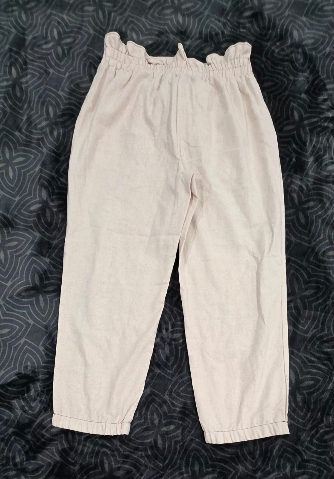 Sienna Sky Womens Beige High Waist Linen Cotton Jogger Pants Size XL NWT - Image 2