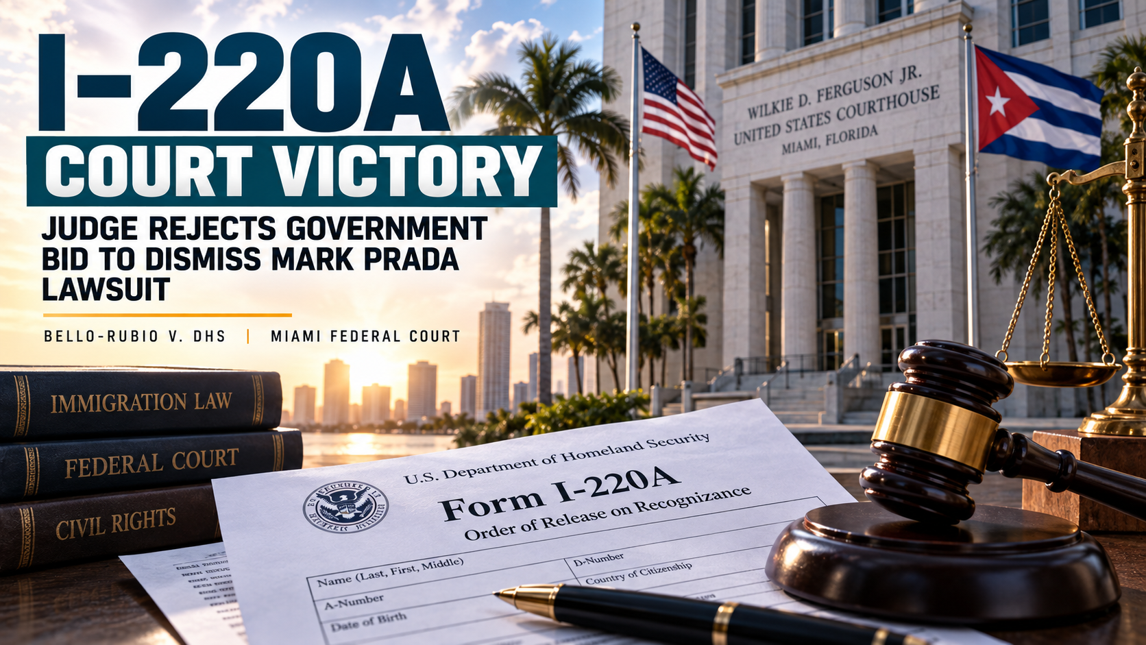 I-220A Court Victory: Judge Rejects Government Bid to Dismiss Mark Prada Lawsuit