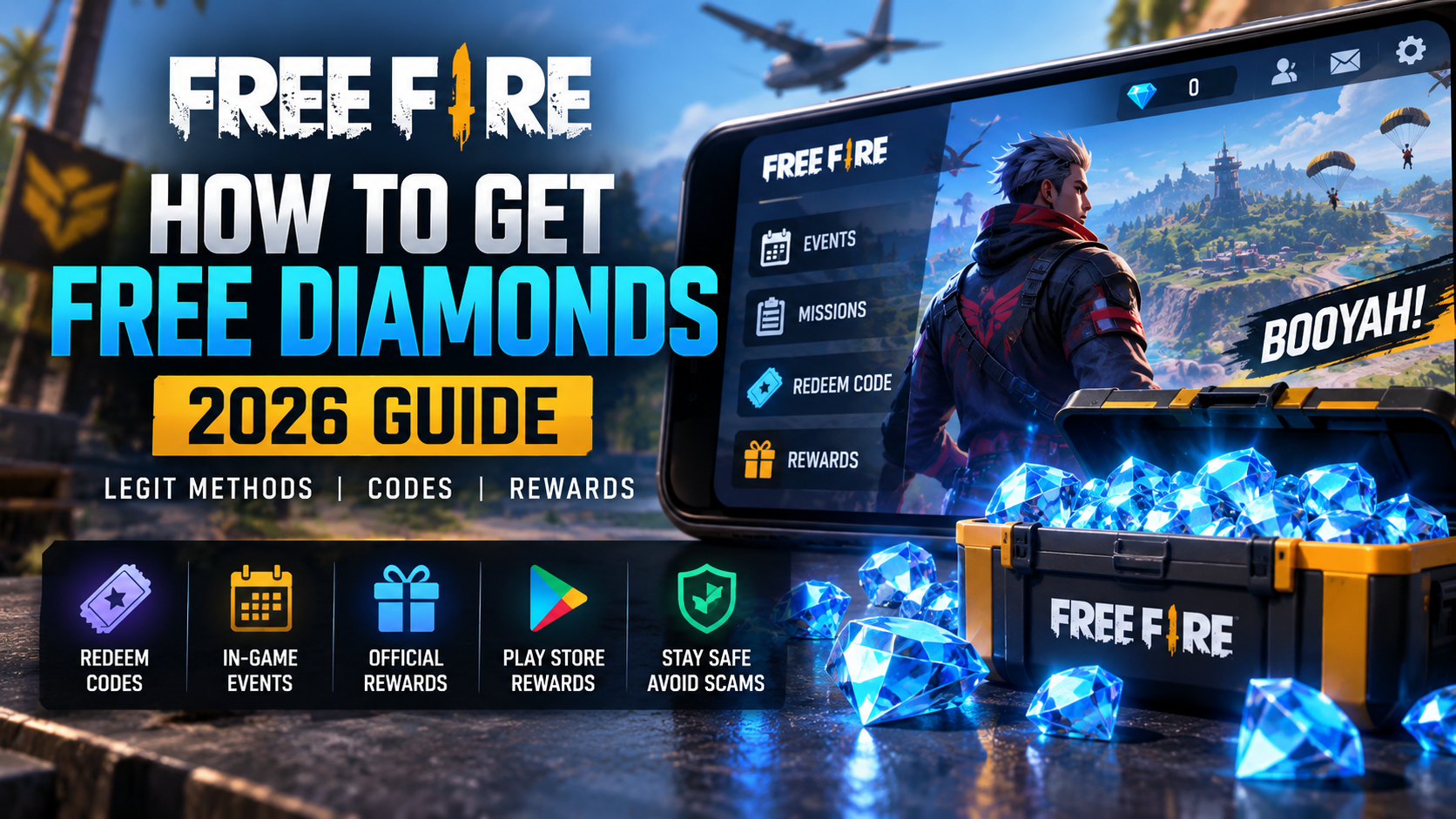 How to Get Free Diamonds in Free Fire in 2026: Legit Methods, Codes & Rewards