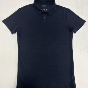Porter & Ash Mens Size S Navy Blue Short Sleeve Polo Shirt Collection NWT
